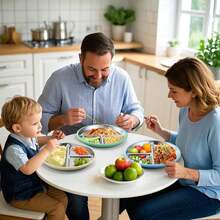 5pcs/4pcs Stainless Steel Tableware Set, Baby Feeding Utensils, Weaning Tools, Bibs, Stainless Steel Plates, Stainless Steel Bowls, Stainless Steel Forks & Spoons - Multicolor - View 6