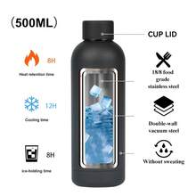 1 bình nước BIGRD 500ml/16.9oz bằng thép không gỉ, cách nhiệt chân không, hai lớp, chống rò rỉ, miệng hẹp, giữ nóng và lạnh, thích hợp cho phòng tập thể dục, trường học, thư viện, văn phòng, ô tô. - Nhiều màu - Xem 3