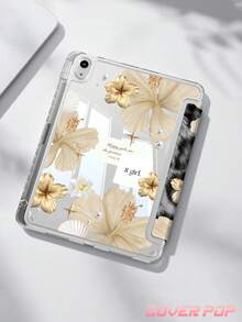 Ốp lưng máy tính bảng họa tiết da báo, hoa sen vàng, hoa ly và ngọc trai, tương thích với iPad Air 8 (M4) 2026 (11 inch), Air 8 (M4) 2026 (13 inch), thế hệ thứ 10, 10.2 inch/Mini6/Mini7/9.7 inch, Galaxy Tab A9 Plus, chống cong vênh hơn 3 năm, có khe cắm bút tích hợp, phù hợp với Kindle. - Nhiều màu - Xem 2