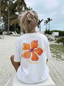 Women T-Shirts - [White] - View 3