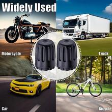 10PCS TPMS Plastic Tire Stem Caps, Wheel Tire Stem, With O-Ring Rubber Seal, Universal Tire Stem Covers SUV, Trucks, Bikes, Motorcycles, Bicycles(Black) - 10 Pcs + Model-e - View 6