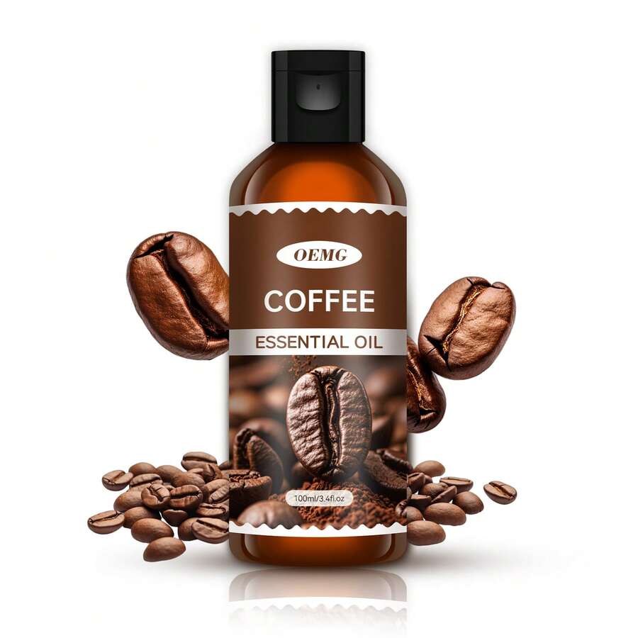 100ml/30ml/5ml Aceite Esencial de Café Puro, Apto para Aromaterapia, Yoga, Difusores y Difusores de Coche. Suave y Fresco, Sin Alcohol, Ayuda a Dormir, Alivia el Cansancio, Calma el Ánimo - Aceite esencial de café - Ver 1