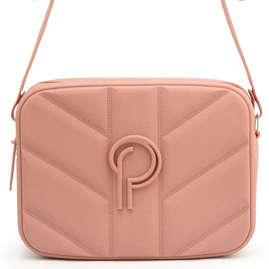 Women's Shoulder Bag, Medium Size, Crossbody - Roma desnuda - Ver 1