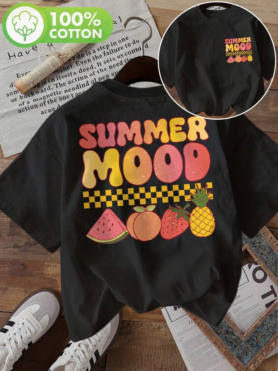 Plus Size T-Shirts - Black - View 1