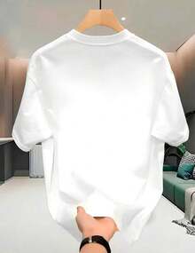 "Road To The Sixth Title" Brazil World Cup T-Shirt, Caramel Dog Design, Men's And Women's, 100% Cotton - 白色 - 查看 3