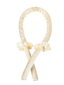 3件套女士缎面免加热卷发带套装，包含睡眠卷发器、吹风机卷发带、懒人卷发棒，DIY美发造型工具，打造柔软亮泽秀发，适合所有发色，长发浓密皆宜，返校及旅行度假必备 - 粉色 - 查看 5