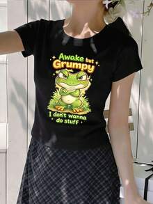 Women T-Shirts - Black - View 2