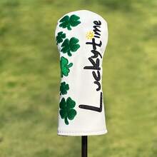 Floral Prints - Four-Leaf Clovers Design Style Golf Club Covers For Driver, Fairway, Hybrids - Head Covers For Golf Clubs, - Suitable For Male And Female Outdoor Enthusiasts, It Is A Golf Club Protective Cover Worth Having. - Multicolor - View 14