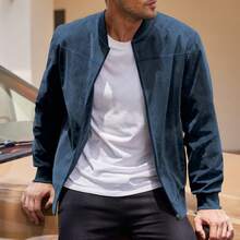 Men Sports Jackets - Navy Blue - View 2