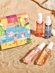 1/4/5pcs 40ml Brazil Beach Series Limited Edition Fragrance Gift Set. Janeiro Multi-Layered Natural Scent Enhances Happiness, Exuding Elegant Notes Of Sunflower, Citrus, Coconut, Vanilla, Wood And Ocean Beach. Suitable For Dates, Parties, Gatherings, Travel, Home, Hotel, Office. Ideal For Christmas, Mother's Day, Wedding Season, Graduation, Music Festivals And Other Occasions. - A - View 4