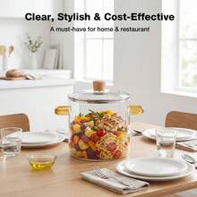 EZIFY Yellow Borosilicate Glass Heat Resistant Cooker Pot - View 7