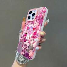 Pink Diamond  collage rosa.funda de teléfono Fundas compatibles con ,Apple,VIVO,OPPO,,, y Honor.Fabricadas en silicona TPU,ofrecen protección contra golpes y caídas. - Rosa - Ver 6