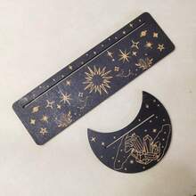 Wooden Base Display Stand For Tarot Cards, Moon Shaped Tarot Card Holder, Witch Tarot Card Display Rack - 2pcs - View 13