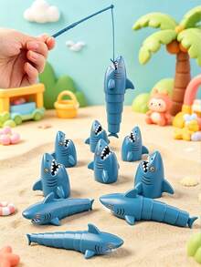 Kids Shark Fishing Master Game Set, Interesting Turntable Tabletop Board Game, Fun Family & Kids Party Interactive Game - Fishing - View 2