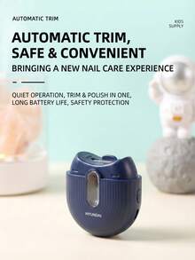 HYUNDAI 1pc Electric Automatic Nail Clipper With Light, Magnetic Cover, Nail Debris Collection, Rechargeable, Long Battery Life, Electric Nail Trimmer Suitable For Children, Adults, Elderly, Caregivers - Multicolor - View 9