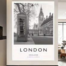 Enmarcado Juego de 3  con imágenes de Londres, Nueva York y París, perfectos para decorar pasillos con temática de moda y viajes. Ideal como regalo para viajeros. . - Enmarcado - Ver 4