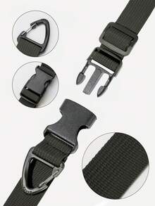 12pcs 2.5x45cm Thick Adjustable Polypropylene (PP) Webbing Straps With Quick Release Buckle And Carabiner, Black Multi-Purpose Tie Down Straps, Ideal For Christmas, Birthday, Father's Day Gifts, Outdoor Camping, Luggage, Backpack, Tent, Equipment Fixing And Home Organization - 12pcs Black - View 3