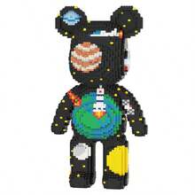 7220 Stücke 16,9 Zoll/43 cm DIY-Serie Partikel Großer Bauklötze Montage Spielzeug, Halb-Körper Mechanischer Bär Spielzeug Erwachsenen Puzzle, Kreative Heimdekoration, Stressabbau Spielzeug, Geeignet für Halloween, Valentinstag, Geburtstag, Weihnachten, Neujahrsgeschenke, Geeignet für Männer und Frauen - Verschiedenfarbig - Übersicht 5