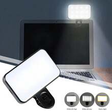 1pc Portable LED Selfie Light, Clip-On Fill Light, Suitable For Smartphone & Computer, For Makeup, Zoom Meetings, Live Streaming, Vlogging, Perfect Selfie & Video Calls, 250mAh - BGD01 - View 12