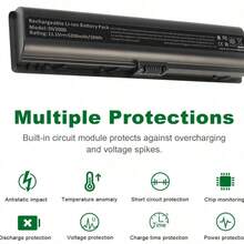 DEMTECH Batería Compatible  Repuesto profesional de Li-ion 10.8V/11.1V 4400mAh/5200mAh | Alta durabilidad, celdas A+ grado OEM | Protección contra sobrecarga, sobrecalentamiento y cortocircuito | Ideal para técnicos y centros de servicio que buscan fiabilidad en sus reparaciones Batería Nueva  y Compaq Presario C700 | Compatible 100% | Li-ion de larga duración (10.8V / 11.1V – 4400mAh/5200mAh) | Fácil de instalar, perfecta para reemplazar batería agotada | Repuesto y eficiente | Ideal para recuperar el rendimiento de tu laptop sin gastar de más - Tipo de Enchufe A USA (110-127V) - Ver 4