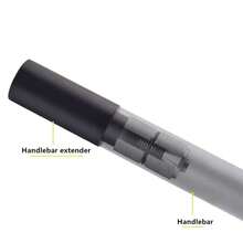 Extensor de manillar de bicicleta de aleación de aluminio – 1 par de barras de extensión para puños de 15-20 mm, extensión de barra resistente para ciclismo, compatible con accesorios de bicicleta – extensor de manillar - extensor de manillar - Ver 6