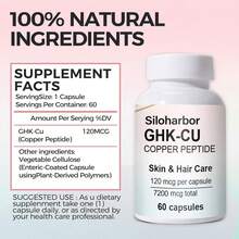 Ghk-Cu Copper Peptide Supplement, 120Mcg High-Purity Supplement For Skin & Hair, - 1 - View 3