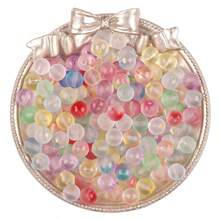60pcs Frosted Gradient Glass Beads, Multi-Use Loose Round Beads For DIY Jewelry, Keychains, Home Decor Crafts - Multicolor - View 5