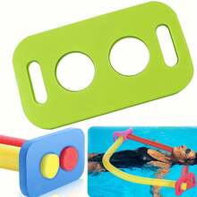 1 pieza Tabla de flotación de espuma EVA - Conector flotante - Ligero - Accesorio de espuma específico para piscina perforado - Conector de varilla flotante colorido para fiestas de verano en la playa y actividades al aire libre, adecuado para principiantes, artículos esenciales de playa, flotador de piscina - Multicolor - Ver 6