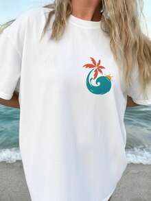 Plus Size T-Shirts - White - View 2