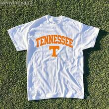 2026 Summer New Printed Short Sleeve Tops, Vintage Gators Shirt, Tennessee Team Shirt, Sports Teams Collection, Team Pattern Series Tops, Gift For Fans, Available In All Sizes-Unisex Loose - Fit Comfortable Vintage Street - Style Cotton T - Shirt Top-L91 - Trắng 8 - Xem 15