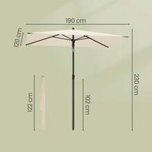 SONGMICS Outdoor Umbrellas - Beige - View 4