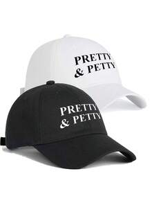 1 chiếc mũ lưỡi trai thường ngày unisex, mũ bóng chày vành rộng đa năng mùa xuân in chữ, mũ thời trang đường phố phù hợp cho du lịch, tham quan, nghỉ mát biển. - Nhiều màu - Xem 6