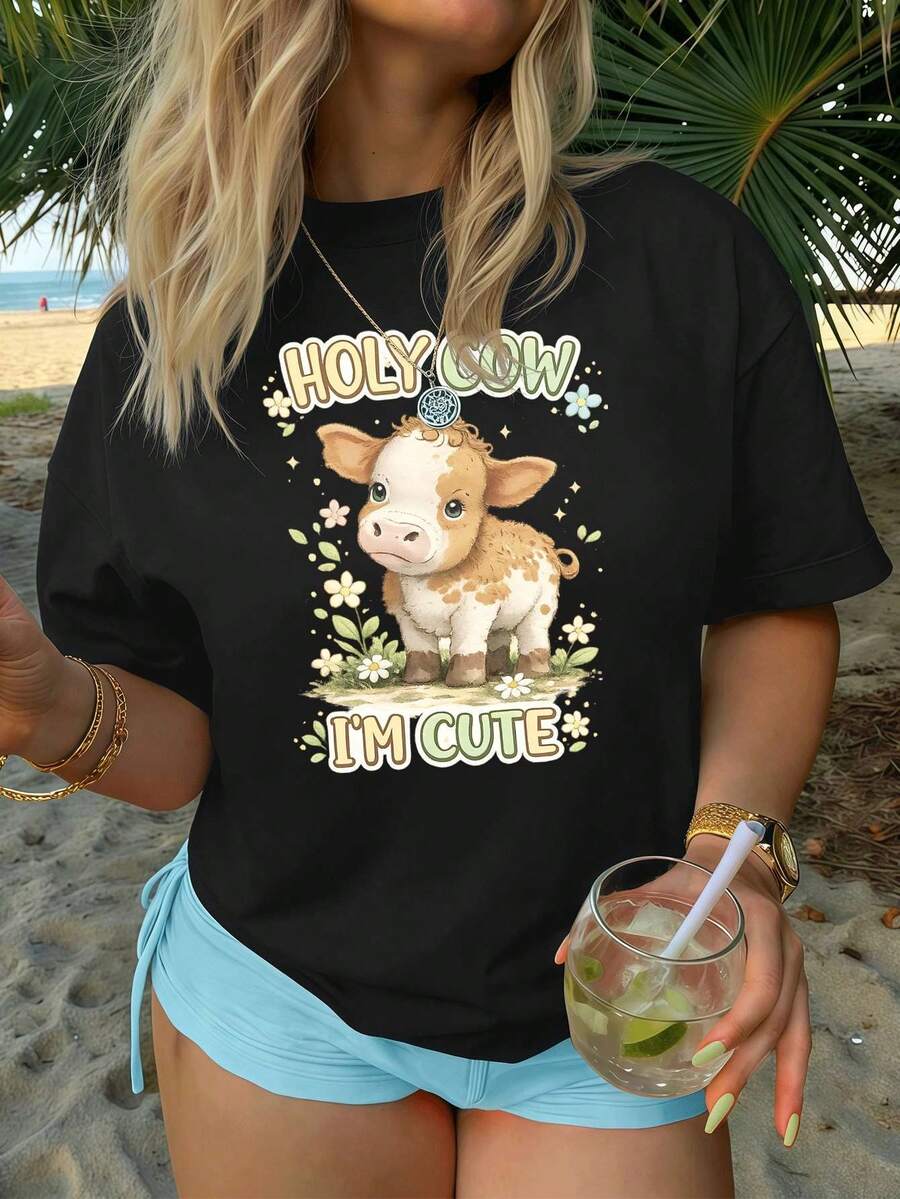 Women T-Shirts - Black - View 1