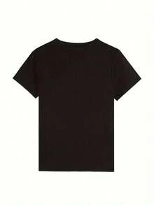 Frühlings-/Sommer-T-Shirt Mit Goldenem Schmetterlingsmuster, Rundhalsausschnitt Und Kurzen Ärmeln, Damenoberteil Aus 100 % Baumwolle - A-1 - 查看 4
