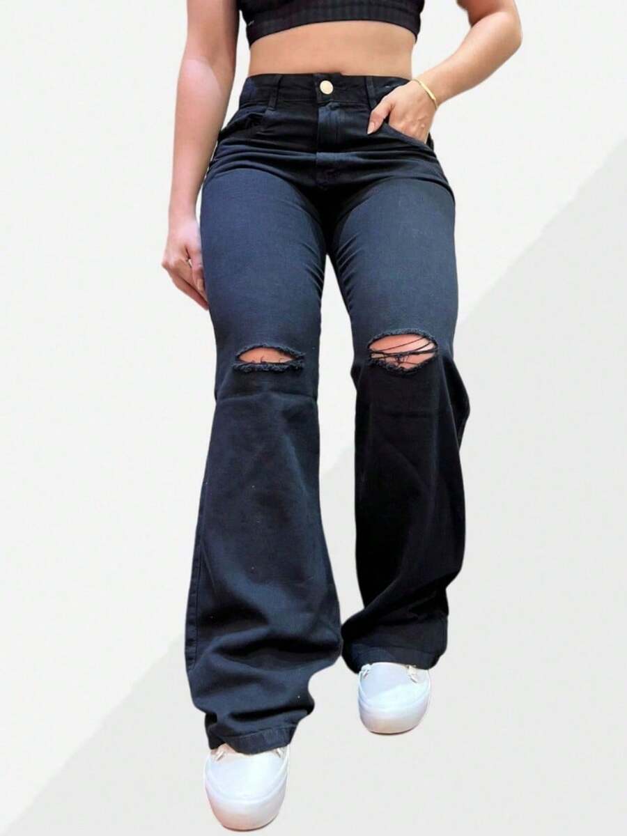 Women Jeans - Negro - Ver 1