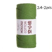 2mm Hollow Cotton Yarn, Suitable For DIY Crochet Bags, Handmade Knitting, Hats, Round Ropes, Pearl Strings - LUGU - View 7