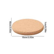 2/4 piezas Tabla de cortar de vino de bambú en blanco - Plato de aperitivos y posavasos redondos - Tabla de cortar de vino de bambú para bodas, bares, restaurantes, reuniones en el hogar - multicolor - Ver 11
