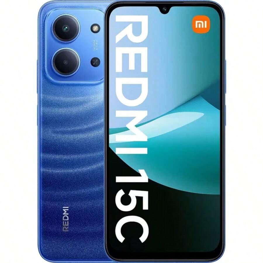XIAOMI Redmi 15C Smartphone 2025 New – 6.9-Inch 120Hz Display | 50MP Dual Camera | 6000mAh | HyperOS 2 | Battery Not Included - Màu xanh lam - Xem 1