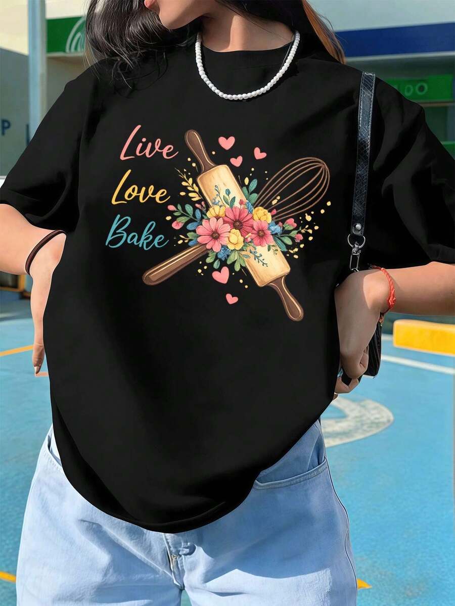 Women T-Shirts - Black - View 1