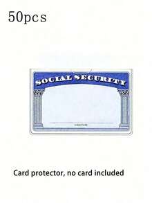 Transparent PVC Waterproof Medical/Social Security Card Protector - Clear Vinyl Plastic Card Holder, Suitable For Insurance Cards, Social Security Cards, Metro Cards, Driving Licenses Or Other Cards, Can Be Used As Card Holder, Wallet, Business Card Holder, Credit Card Holder, ID Card Holder, Unisex 92EN - Multicolor 6 - View 2