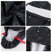 1 pieza Gorro quirúrgico estampado para mujer, gorro de enfermera, diadema multifuncional para cola de caballo, adecuado para hospitales veterinarios, instituciones de estética médica, hoteles, restaurantes, industria alimentaria, Halloween, San Valentín, gorro para cabello largo, playa, viaje - Multicolor - Ver 4