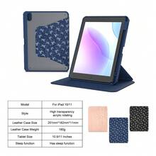 1 chiếc ốp lưng bảo vệ toàn thân xoay 360° phù hợp cho iPad thế hệ thứ 10/11, Air 6/7/A16, chống sốc. - Xanh đậm - Xem 10