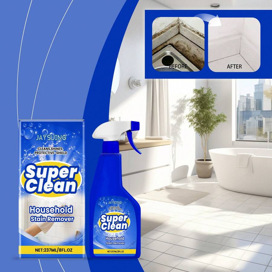 JAYSUING Limpiador Doméstico Multiuso, Spray Quitamanchas Potente para Hogar, Elimina Grasa, Sarro y Manchas Difíciles, Limpia, Brilla y Protege Superficies de Cocina, Baño y Azulejos,