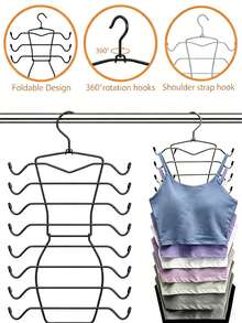 1/2/4 chiếc móc treo áo ngực tiết kiệm diện tích, giá treo áo ngực thể thao chống trượt, kệ lưu trữ tủ quần áo, phù hợp cho áo hai dây, áo ngực, đồ bơi buộc dây, váy dây, v.v. Thiết kế tiết kiệm diện tích với kẹp chống trượt đảm bảo lưu trữ an toàn. Lựa chọn lý tưởng cho những phụ nữ coi trọng sự ngăn nắp và thời trang. - Nhiều màu - Xem 18