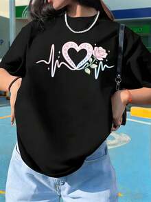 Women T-Shirts - Black - View 1