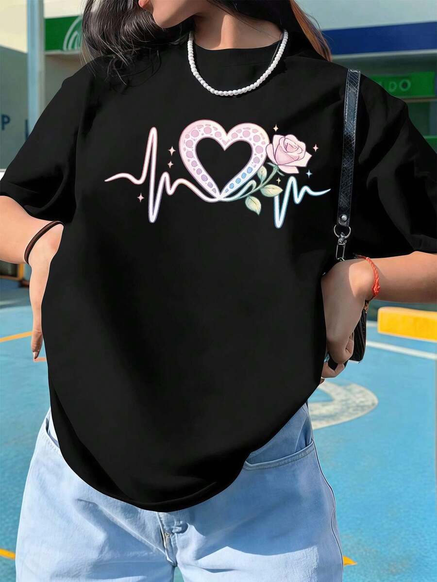 Women T-Shirts - Black - View 1