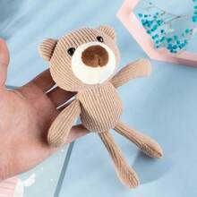 1/2 món đồ chơi gặm hình gấu bông dễ thương cho chó nhỏ, chó con, mèo, đồ chơi mini dễ thương giúp thú cưng bình tĩnh, thúc đẩy sức khỏe răng miệng và vệ sinh. Đồ chơi cho thú cưng. - màu nâu - Xem 7