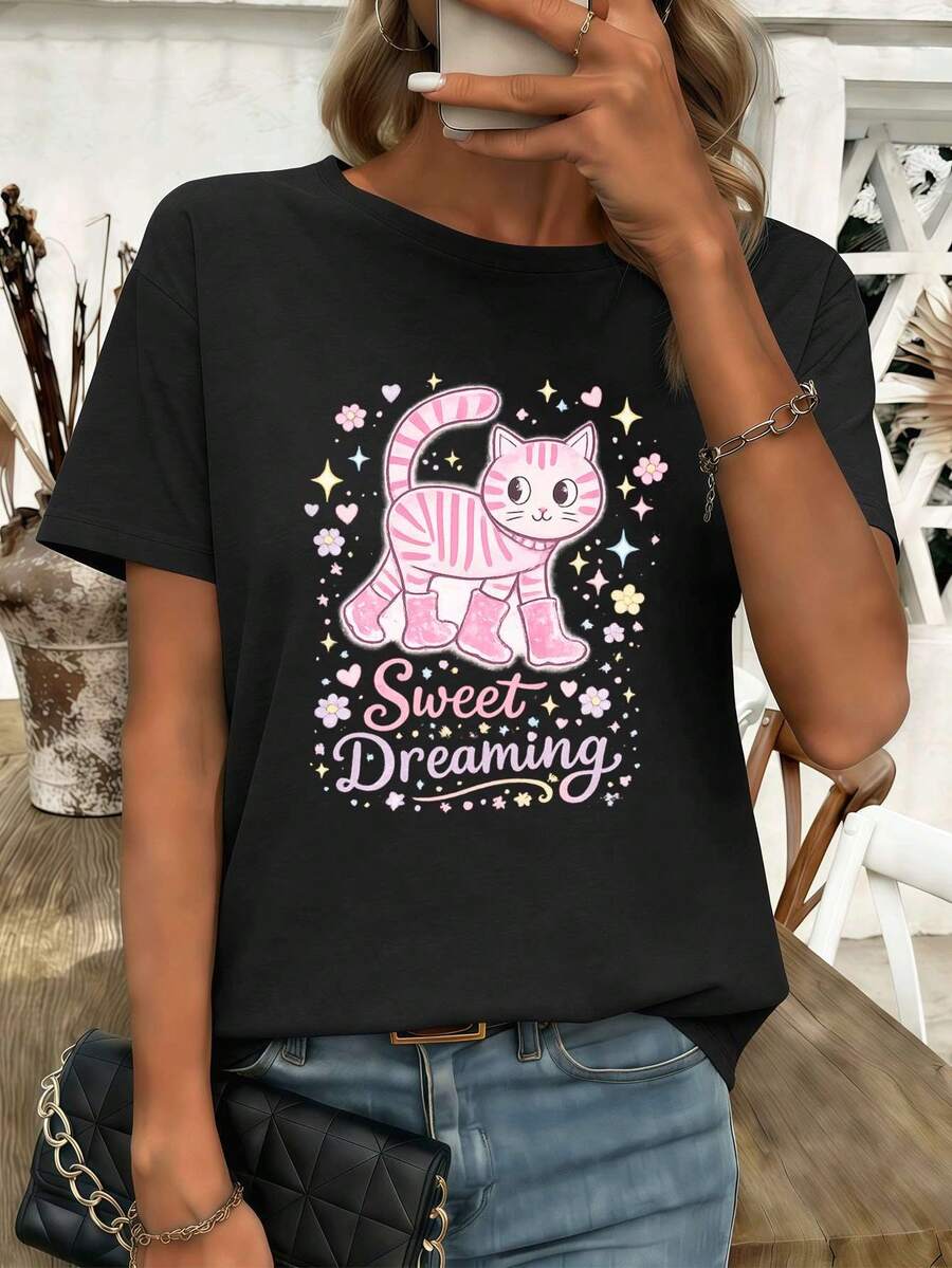 Women T-Shirts - Black - View 1