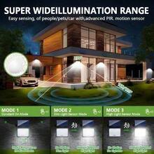 1pc 400 LED Cool White Solar Split Light, High-Brightness Solar Street Lamps, Larger Solar Panels, Easy Installation, Ultra-Bright, Suitable For Porches, Courtyards, Garages, Fences, Paths, Walls. - 400LED - View 7
