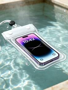 3pcs Waterproof Phone Pouch With Lanyard - Touch Friendly Floating Waterproof Bag, Universal Phone Protective Case For Beach, Swimming Pool, Swimming, Snorkeling And Water Sports - A - View 3